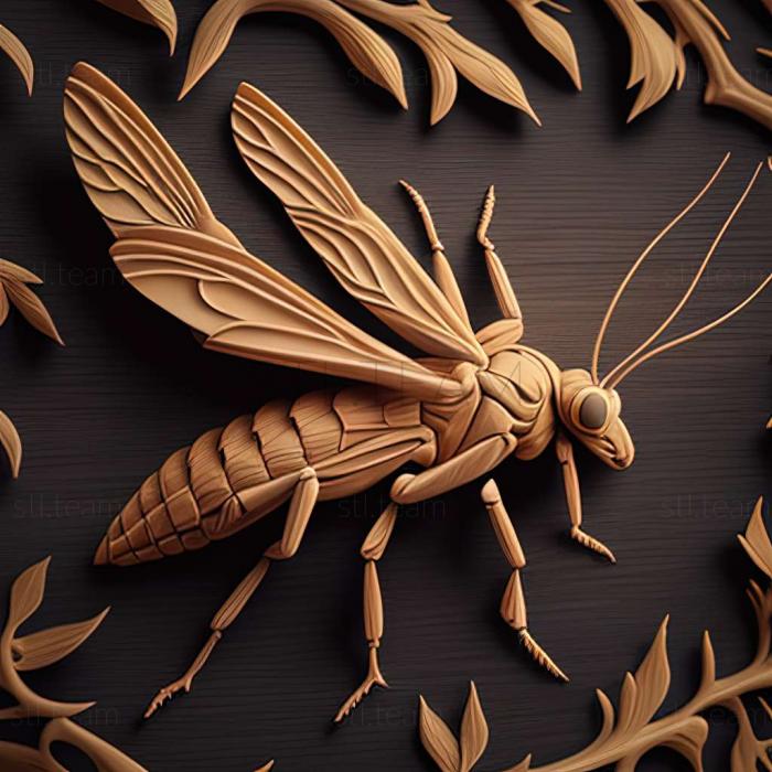 3D модель Ichneumon nigrostriatus (STL)